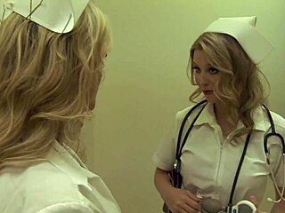 Blond nurses paige ashley and sunny lane ride patient cock in ffm
