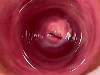 Camera deep inside mias tight creamy pussy oh god its so wet and gaping