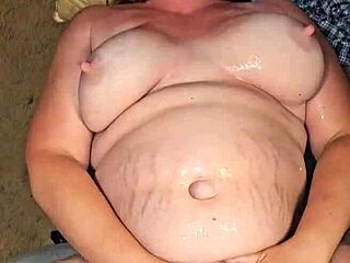 Pissing On Whore Wife With Close-Up View Of Her Tits