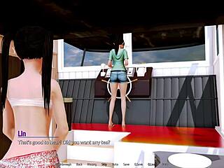 Harem Hotel episode 152 features bold game action in a hotel setting.