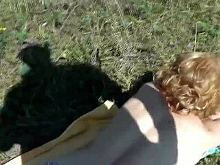 On Wild Beach Pervert Saw Beautiful Sexy Blonde Sunbathing Naked Man Took Out Cock Jerk Off And Cumshot Outdoor!