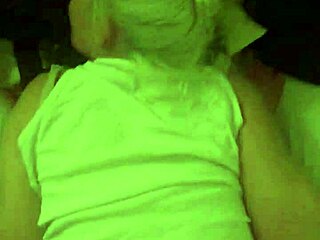 suggestive blonde wife reveals her fresh hair while taken from behind in steamy session