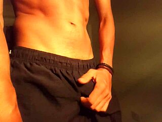 hot guy with a huge cock gets so turned on he rushes home to masturbate in jeans solo session