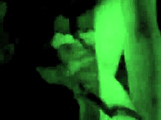 Secret life unfolds in vintage hairy blowjob scene