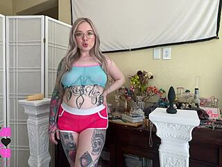 Blonde Babe with Blue Eyes Gives Dirty Talk Femdom Joi