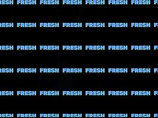 Luna Luxe gives blowjob on camera then bends over for doggystyle fuck on sofa