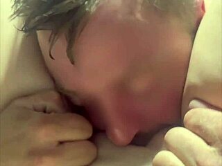 brunette girlfriend with long hair seduces me for deepthroat blowjob while my girl is away leading to wet pussy orgasm