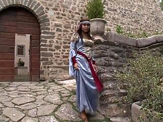 Princess In Satin Gown Action Raw!