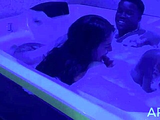 bbc lover fucks mouth swallow cum before cuckold husband