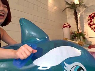 Nozomi-chan, the Instagram beauty, gives pool blowjob and squirts wildly in hotel?!