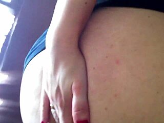 White ass gets a bold handjob with dirty cum action