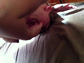 White ass gets a bold handjob with dirty cum action