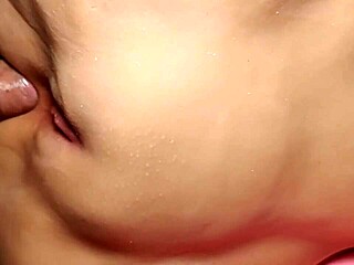 shes got a nice fat pussy ready for double penetration with toys in close up