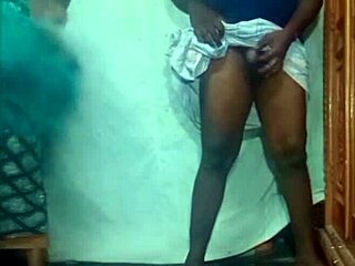 Indian desi girlfriend gets bent over for fucking in village home outdoor.