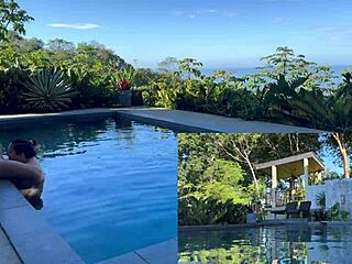 Intense Outdoor Anal And Blowjob Domination In Costa Rica Pool