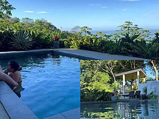 Intense Outdoor Anal And Blowjob Domination In Costa Rica Pool
