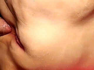 shes got a nice fat pussy ready for double penetration with toys in close up