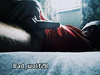 Bad Wolf28 Strokes His Penis In Provocative Handjob Massage Session