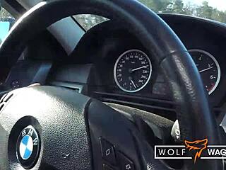 Jessii Van Riva Petite Teen Babe Deepthroats And Fucks In German Casting Car