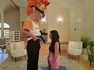 angel gostosa rides big cock reverse cowgirl with cumshot bash