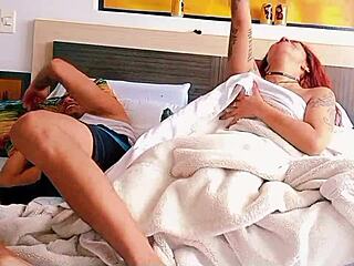 ay, mi hermanastro's pounding my stepsister's ass right next to me... what a slutty latina making me a cuckold!