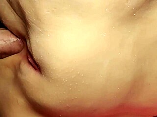 shes got a nice fat pussy ready for double penetration with toys in close up