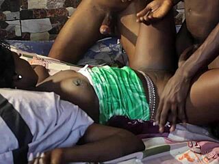 step uncle's fiancee opens up for rough ebony gangbang doggystyle squirting on camera