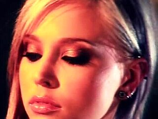 Jayme Langford & Brea Bennet hot lesbian fuck with dildo masturbation and shaved pussy action