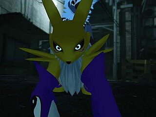 Renamon gets absolutely railed in this furry outdoor public adventure!