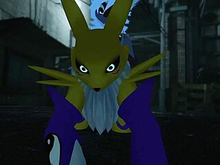 Renamon gets absolutely railed in this furry outdoor public adventure!