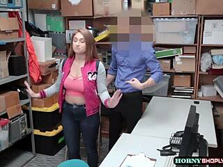 Mall officer bangs shoplifter Skylar's pussy