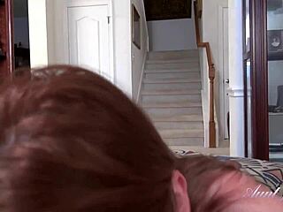 hey auntjudys, this 48yr-old texas redhead natasha is sucking your cock in pov style