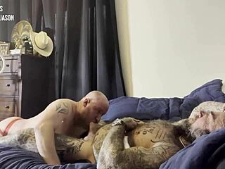 Cubby Maximus Gets Intense Bareback Fucking With Tattoo Details