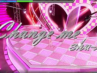 3D goddess Meiko in extreme nude mod change