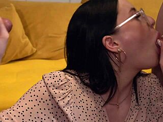 He Gave Me To His Friend And I Liked The Bareback Blowjob Cum In Mouth Action!