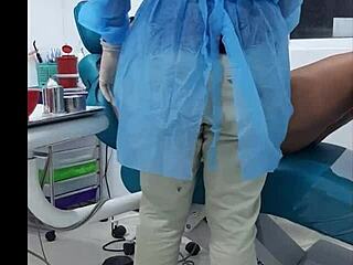 my dentist appointment ends with his big cock in my mouth