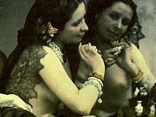 Vintage Lesbians Dive Into Hairy Pussy Licking Across Two Centuries Of Passionate Love