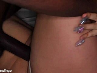 Thick babe screams as monster black cock destroys her wet pussy in rough interracial pounding