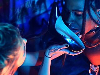 Suggestive Beauty Explores Heels Fetish With Nipple Clamps And Licking