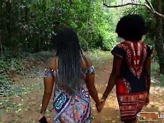 hey that african milf lesbians eating pussy after romantic forest date sounds hot right