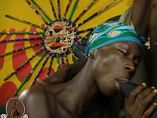 Skinny Sarah bends over on casting couch. She takes big black cock deep in wet pussy.