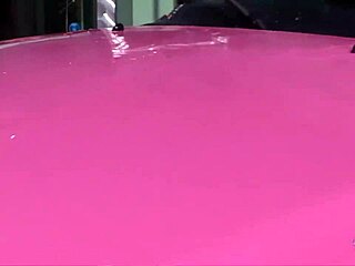 Seductive Car Washing Leads to Blonde Lesbos in Outdoor Threesome with Strapons and Pussy Licking