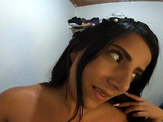 my mouth worships his cock head as slutty milf pussy takes every inch in homemade deepthroat and fucking session