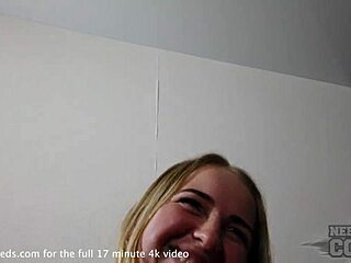 Interviewing fresh european girl maria on the casting couch