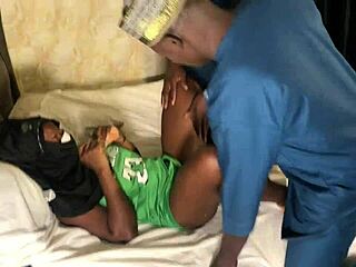 TWO African Men in Regalia DEVOUR Cheating Mistress in Hotel Room While Husband Travels to Abuja for Business Trip - Full Video on Membership