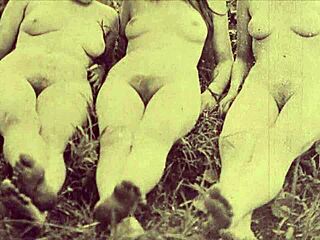 Vintage Lesbians Dive Into Hairy Pussy Licking Across Two Centuries Of Passionate Love