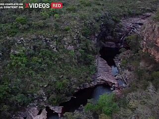 Suggestive Public Sex In Waterfall With Muscular Brazilian Couple Facial