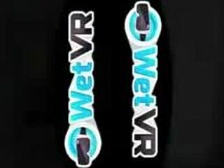 wetvr round booty brunette creams on big dick in pov hardcore sex with blowjob