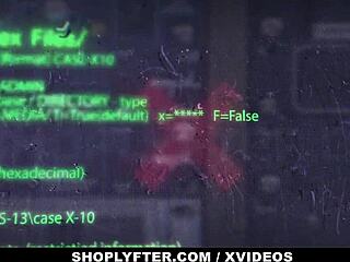 Hot Shoplifting Teen Vanessa Sky Caught and Deepthroats Security Big Cock