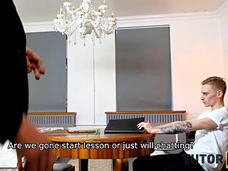 tutor4k tutor with short hair has unforgettable affair with disciple... cheating russian mature missionary sex 😏